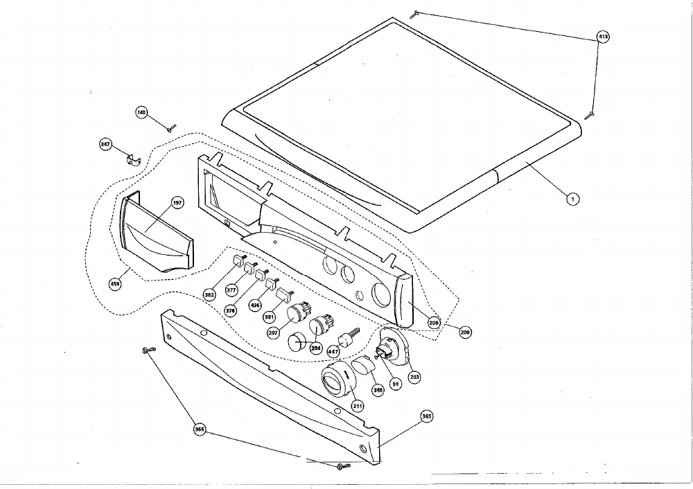 Vue éclatée BEKO WMB6508L 7100281100
