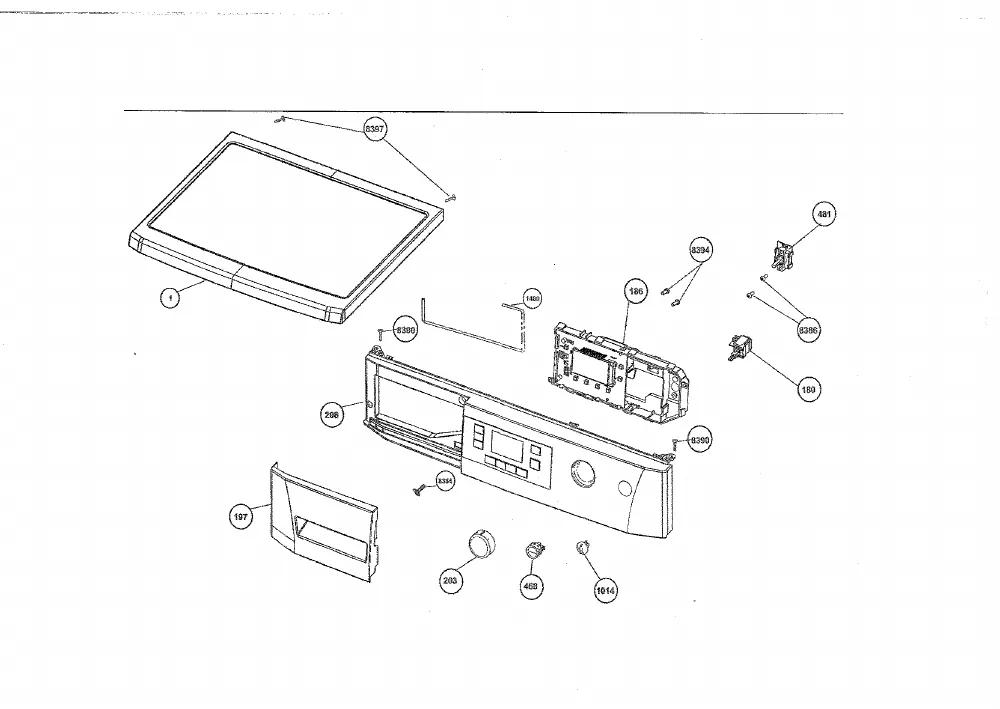 Vue éclatée BEKO WMB81441MC 7102241200