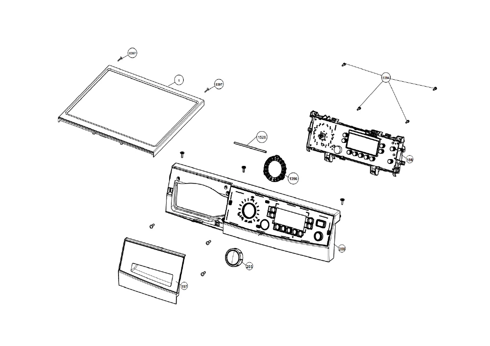 Vue éclatée BEKO WMB91460P 7135741100