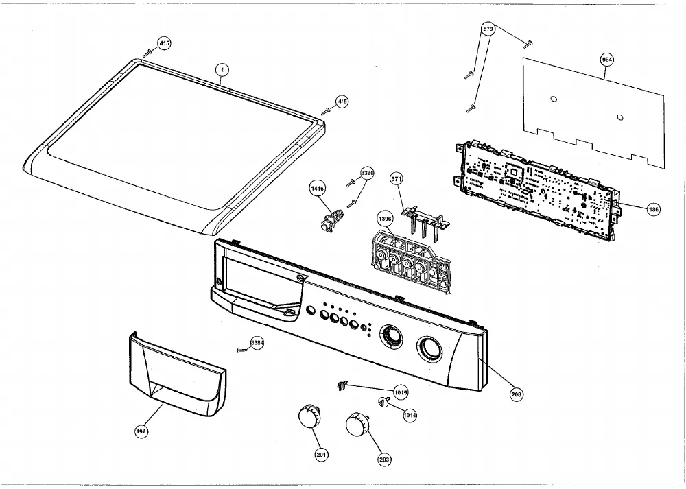 Vue éclatée BEKO WMD25100N 7119581600