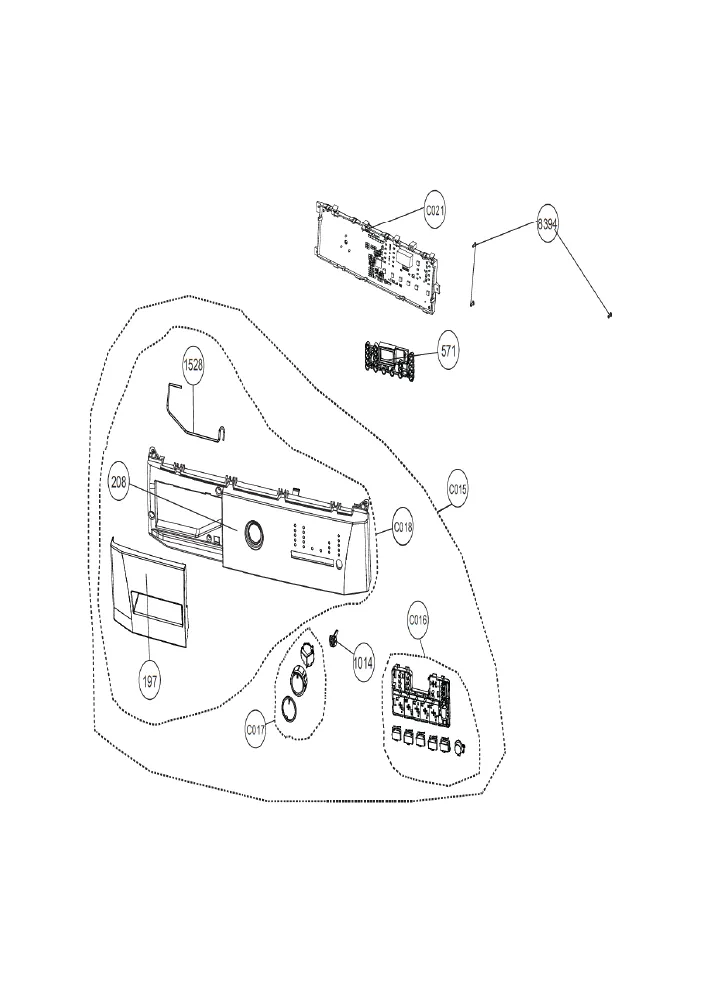 Vue éclatée BEKO WCB7141S 8884063200