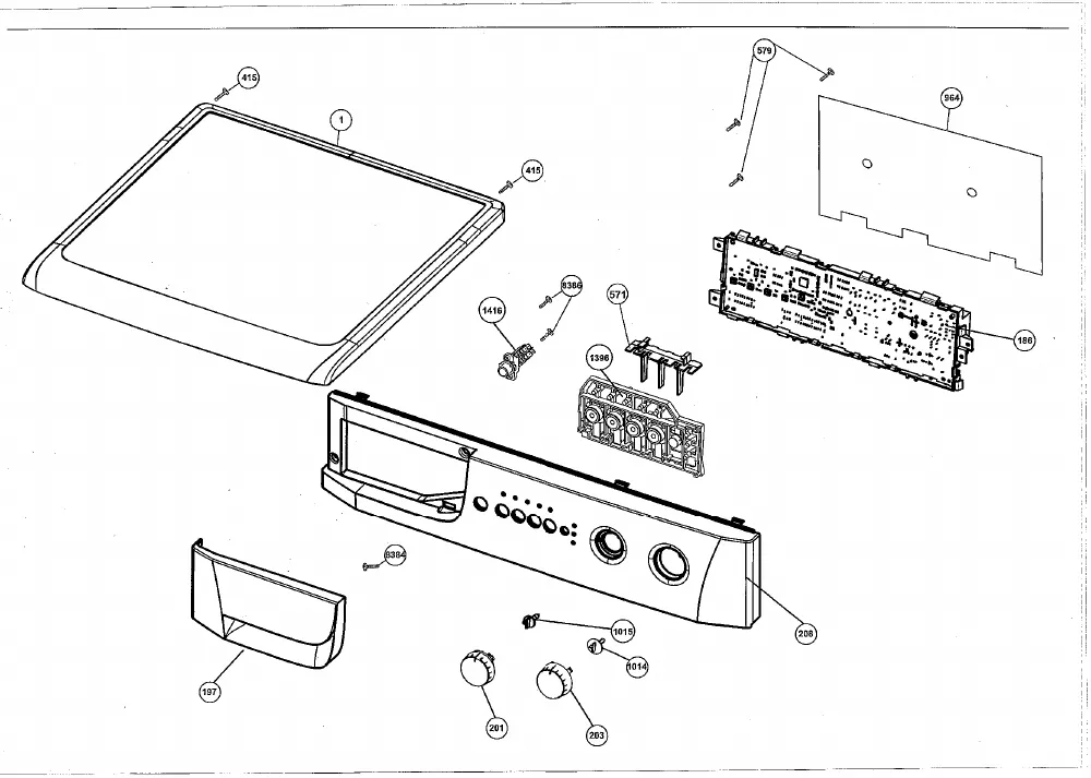 Vue éclatée BEKO WMD25080N 7113181500