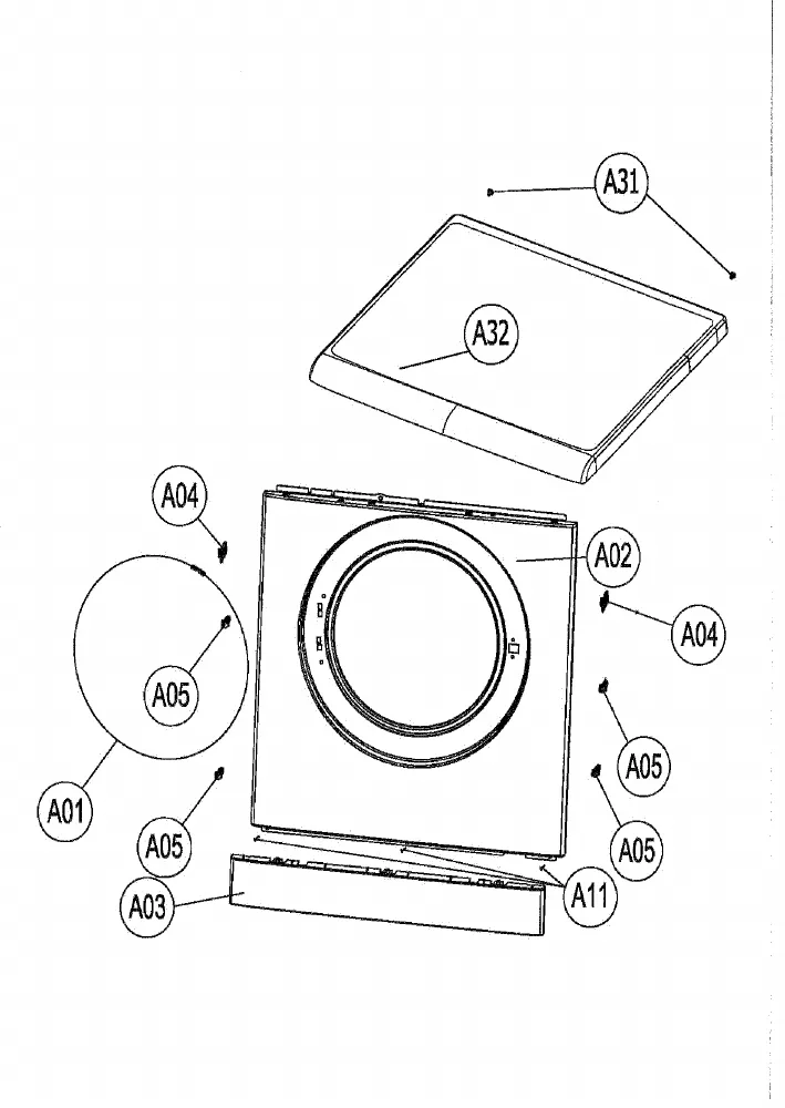 Vue éclatée BEKO WCB50620 8986413200