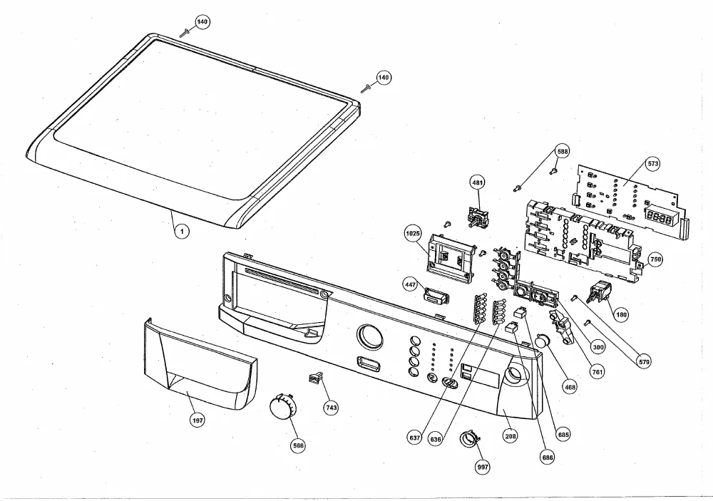 Vue éclatée BEKO WMD57102 7120081300