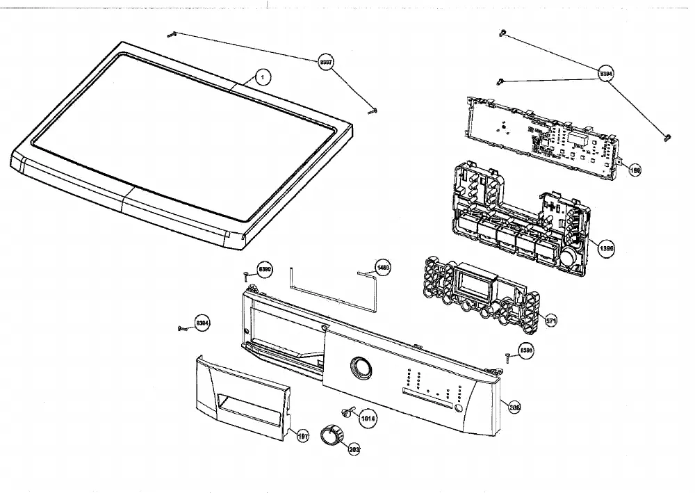 Vue éclatée BEKO WMB81221M 7178681200