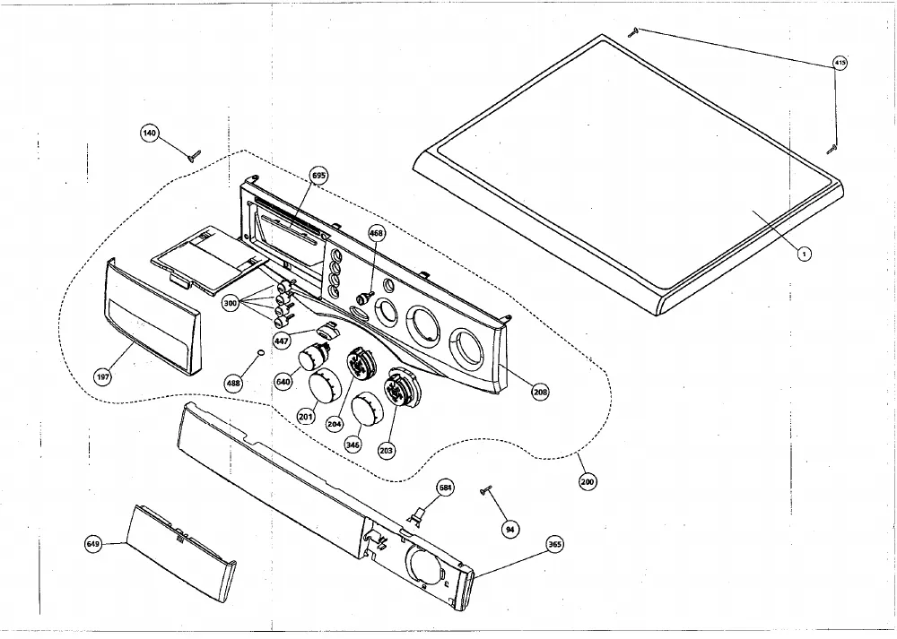 Vue éclatée BEKO WM2506D 7100185500