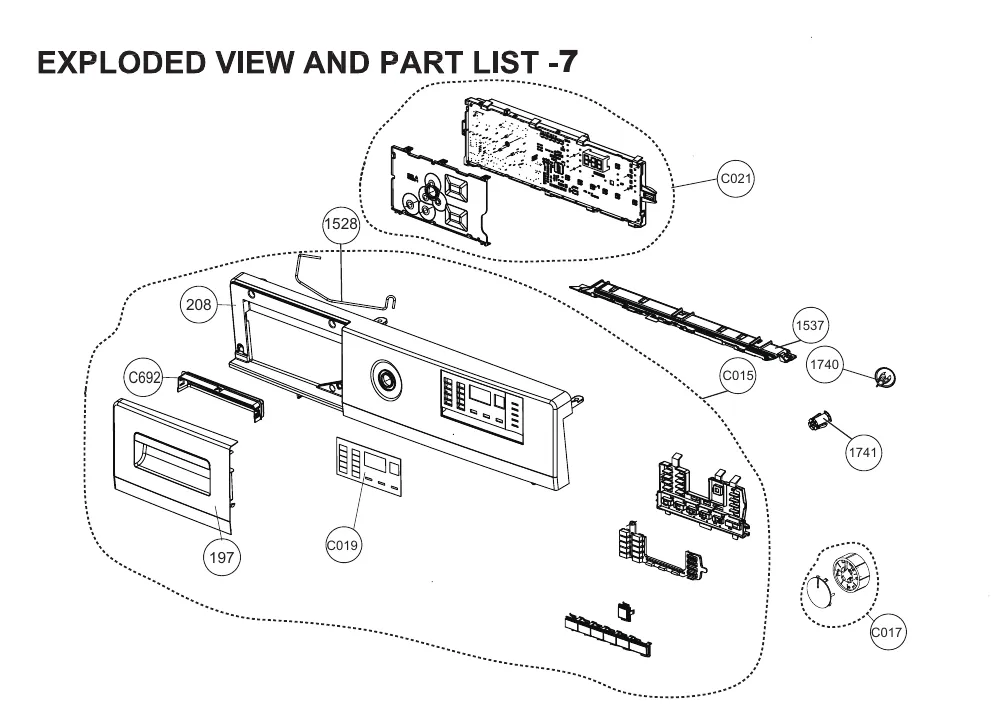 Vue éclatée BEKO LLF10W5 8889373200