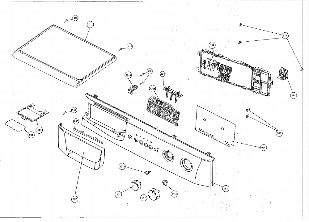 Vue éclatée BEKO WMD15060J 7129782000