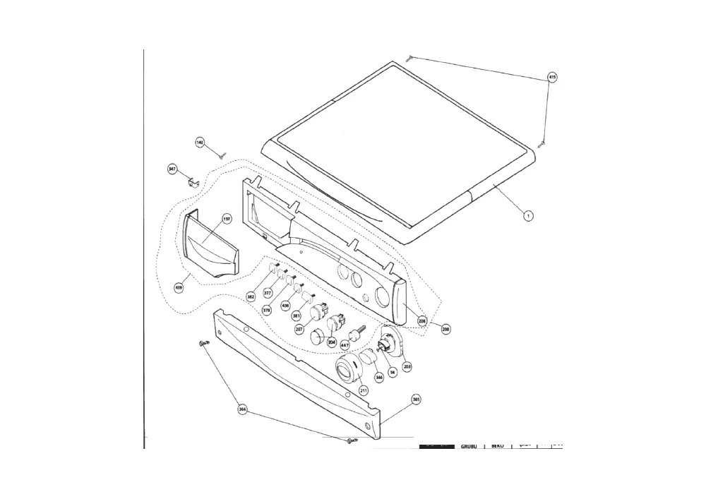 Vue éclatée BEKO LL800THB 6208480000