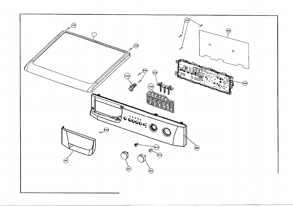 Vue éclatée BEKO WMD25105TBL 7147881100