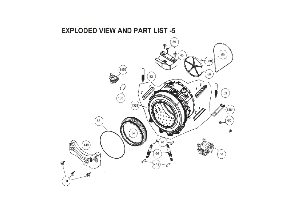 Vue éclatée BEKO WCL78127 8986423200