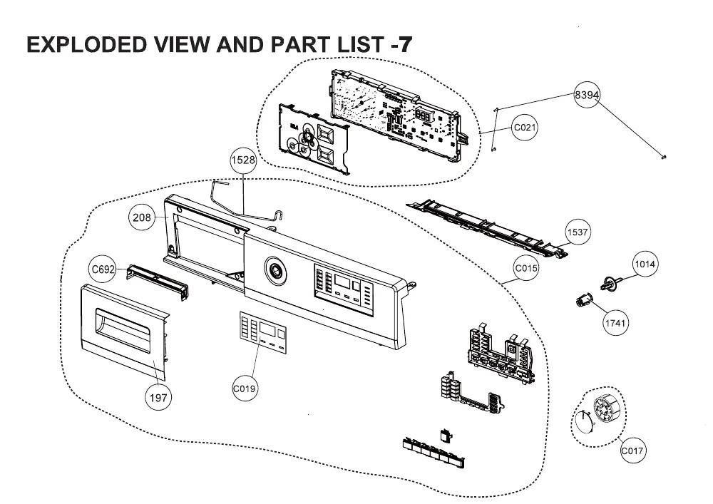 Vue éclatée BEKO LLF92W2 8781733200