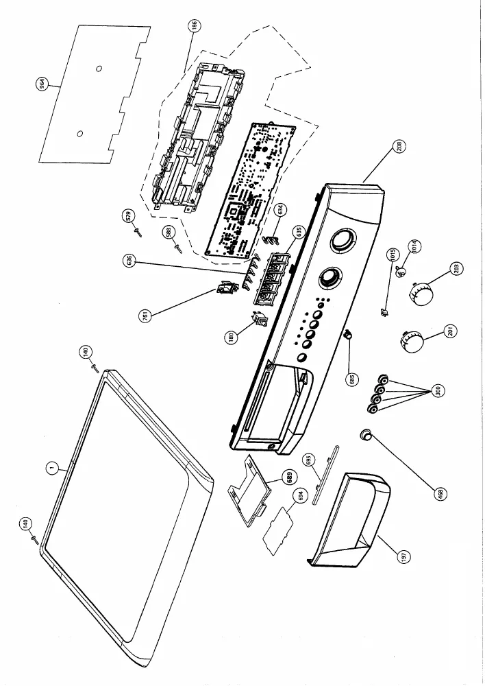 Vue éclatée BEKO WMD25121F 7131183100