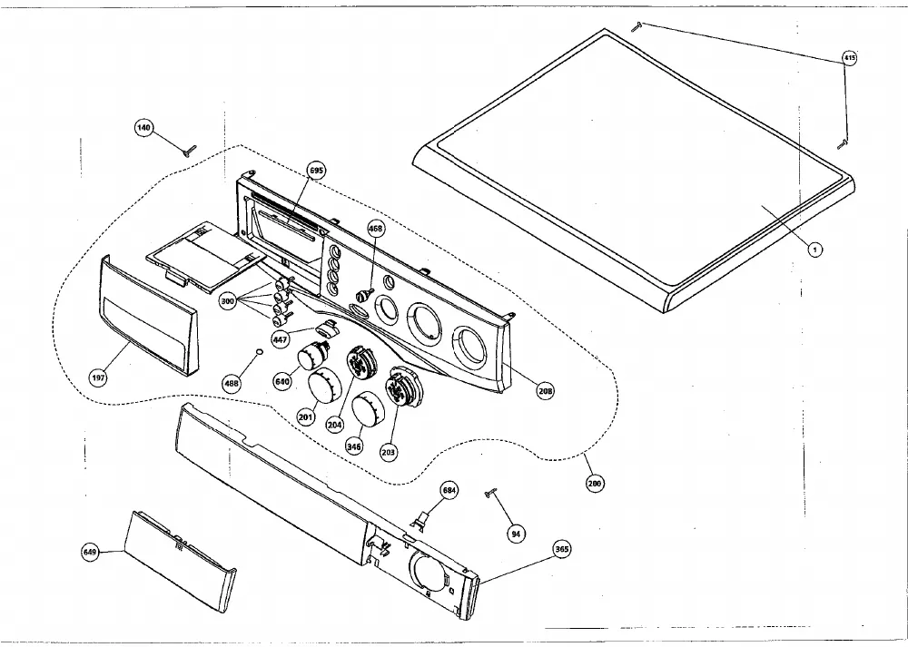 Vue éclatée BEKO WM2510M 7101482200