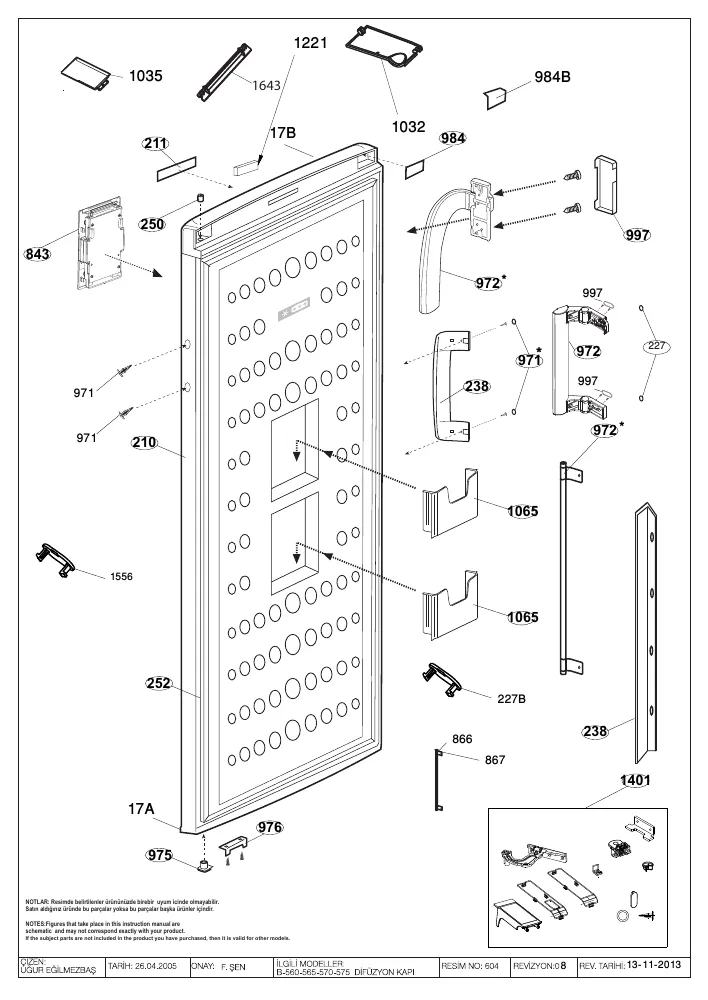 Vue éclatée BEKO FN121421 7254042715