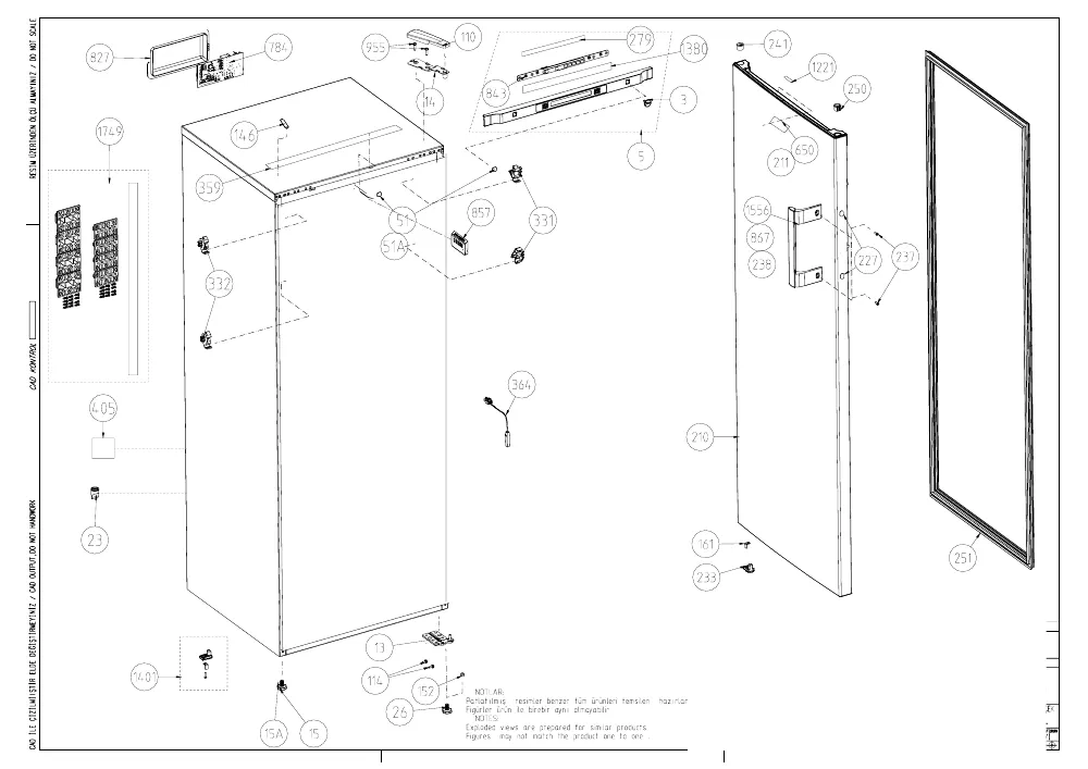 Vue éclatée BEKO BRFNE157E20W 7295041412