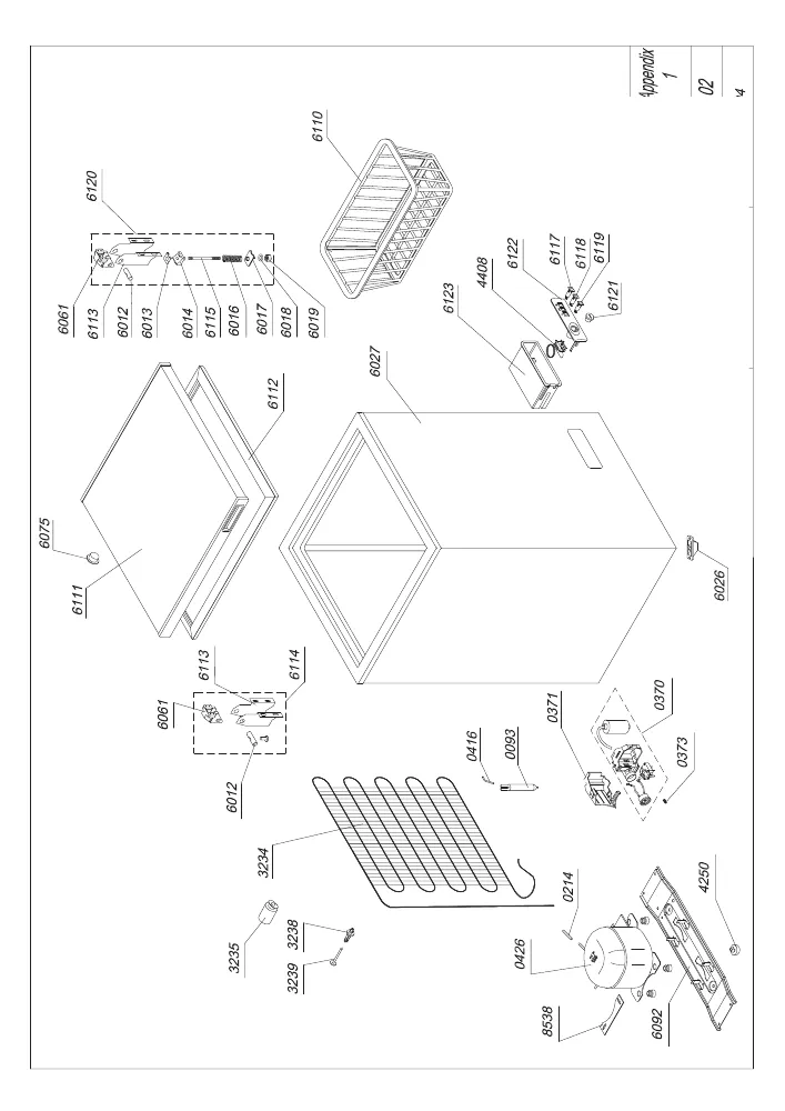 Vue éclatée BEKO HS10HB 7506320001