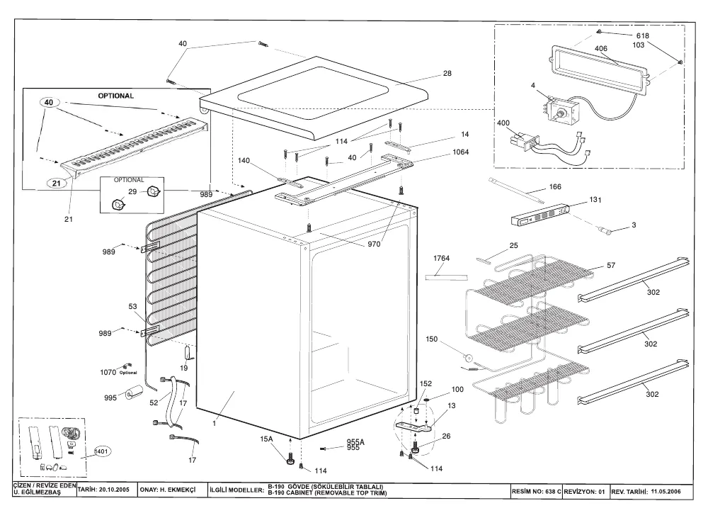 Vue éclatée BEKO FSE1072 7225348714