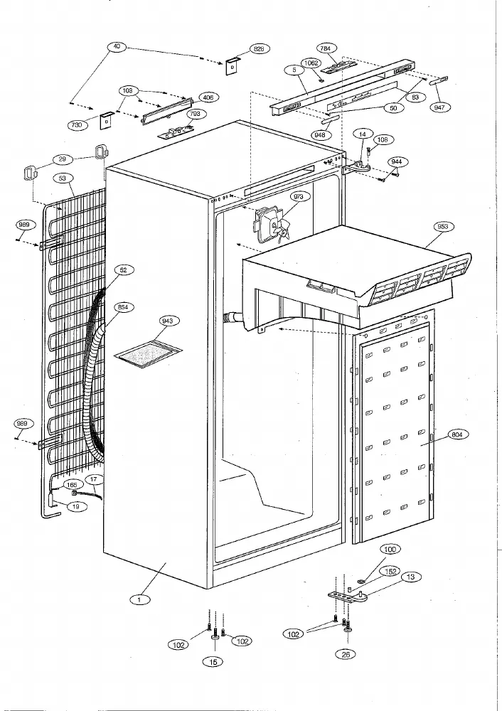 Vue éclatée BEKO FNE26402 7204347616