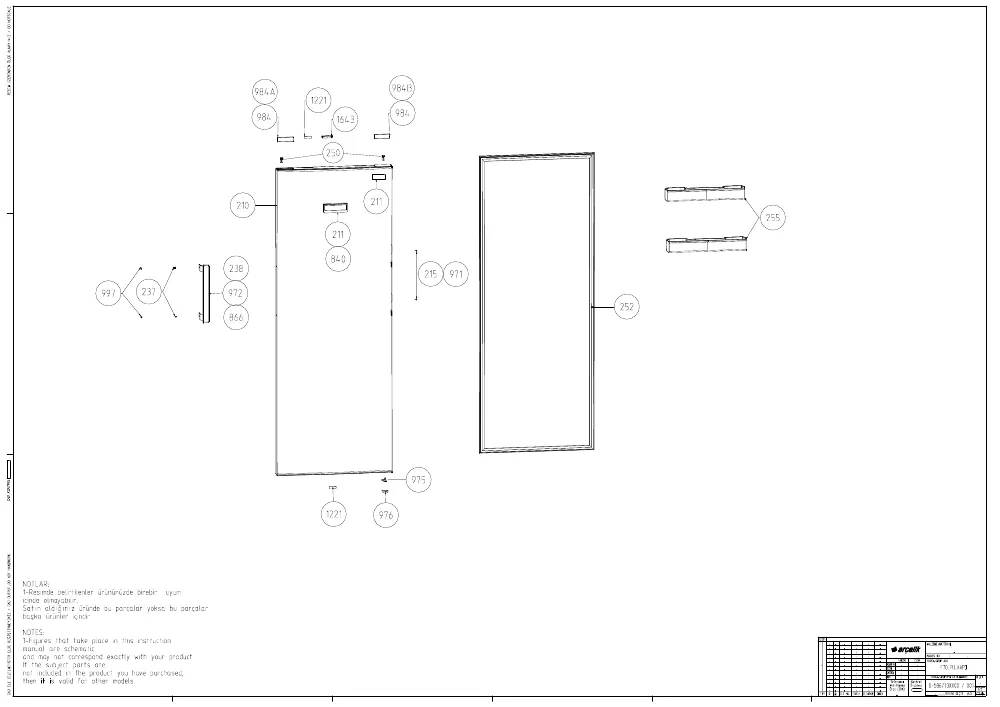 Vue éclatée BEKO RFNE448E35W 7278440514
