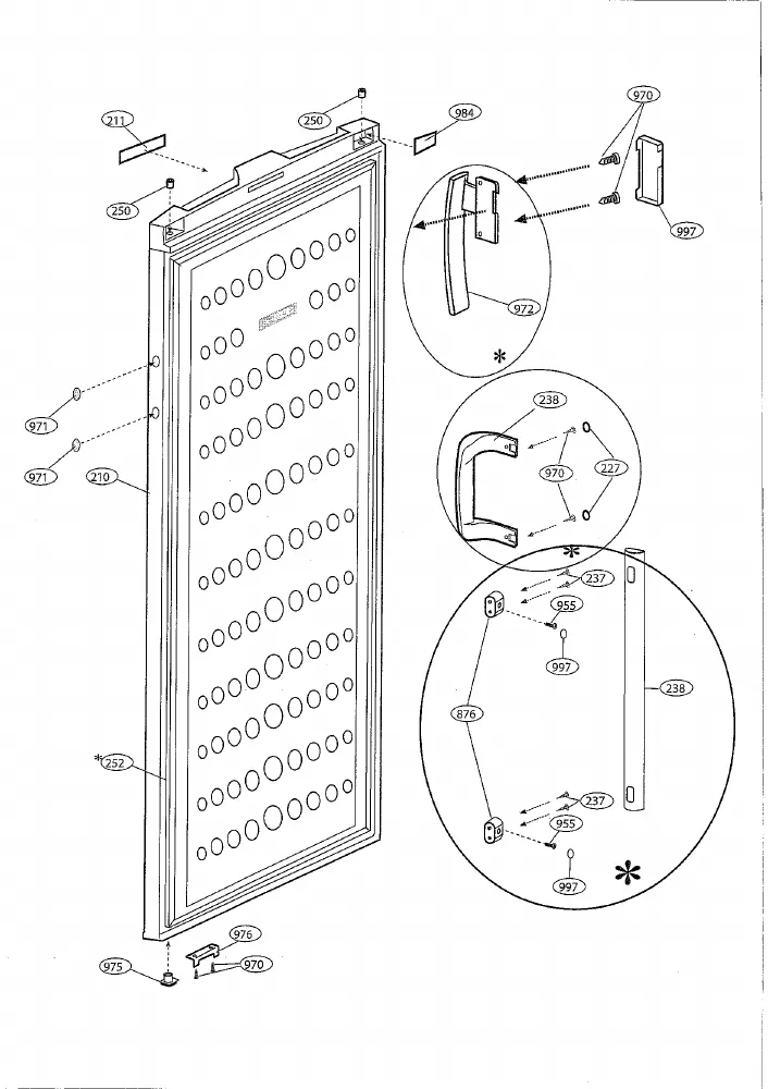 Vue éclatée BEKO FSE21921 7247642714