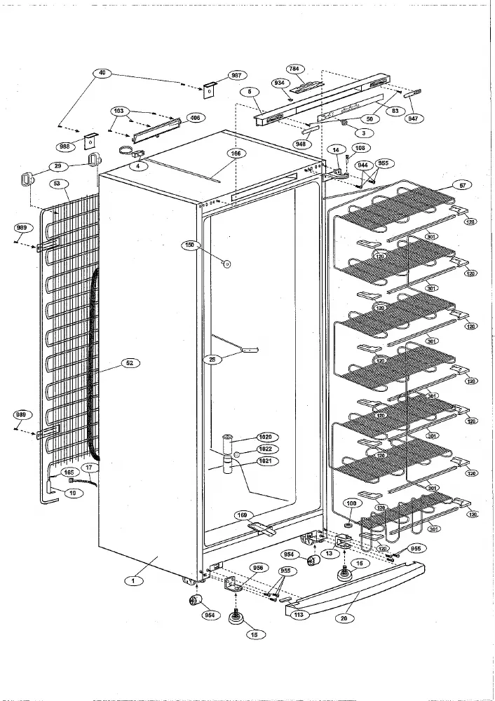 Vue éclatée BEKO FSE24320 7203948716