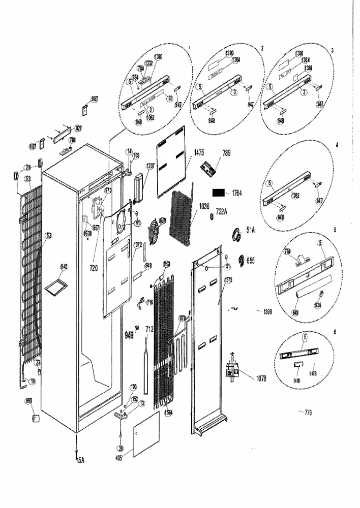 Vue éclatée BEKO FN126400 7254348716