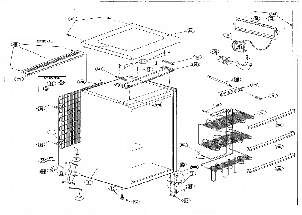 Vue éclatée BEKO FSE1000 7214548712