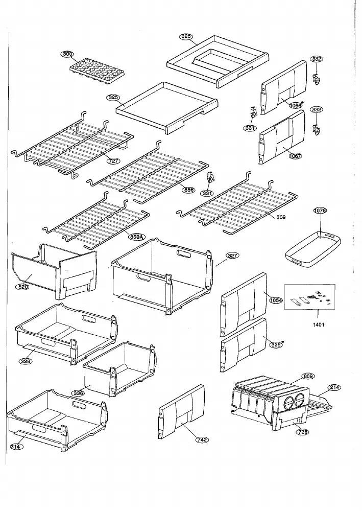 Vue éclatée BEKO FN126420S 7252547686