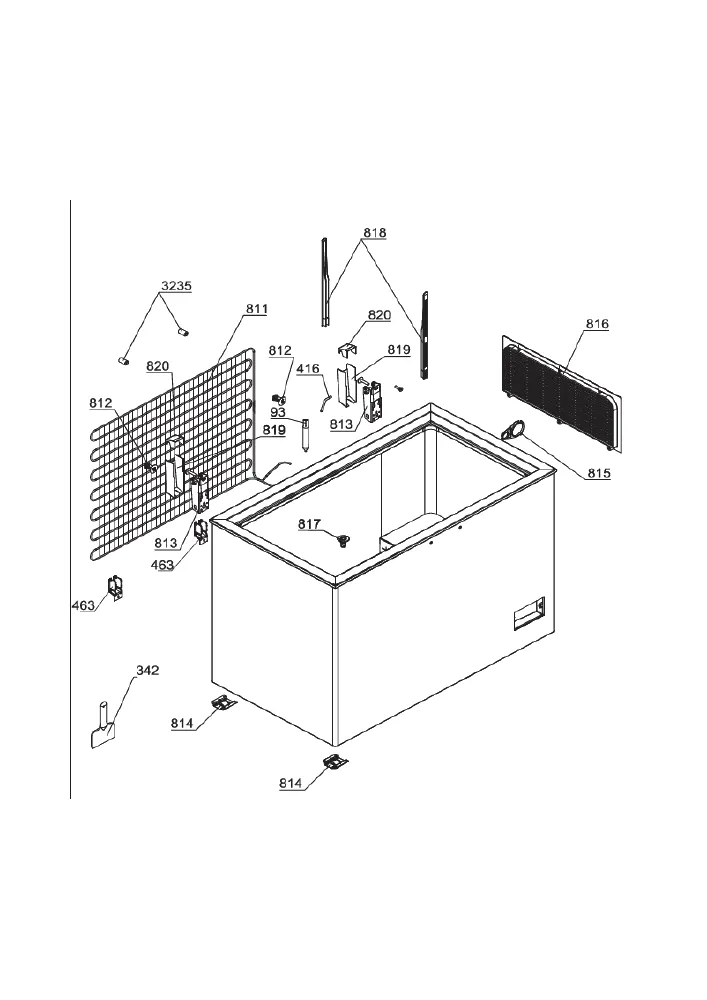 Vue éclatée BEKO HSA32540 7509420001