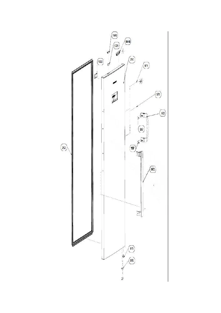Vue éclatée BEKO FNE261 7284740512