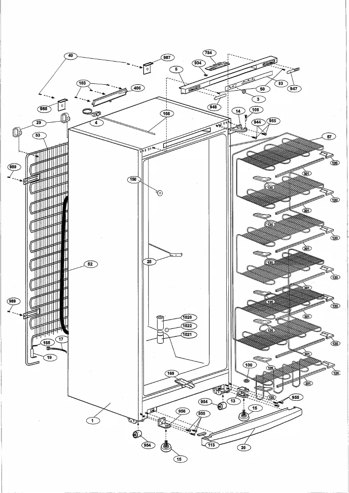 Vue éclatée BEKO FDG5600HCA 6021487182