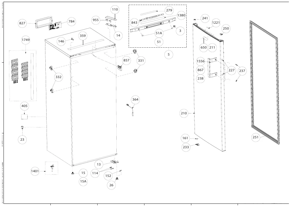 Vue éclatée BEKO RFNM200E30WN 457295044011