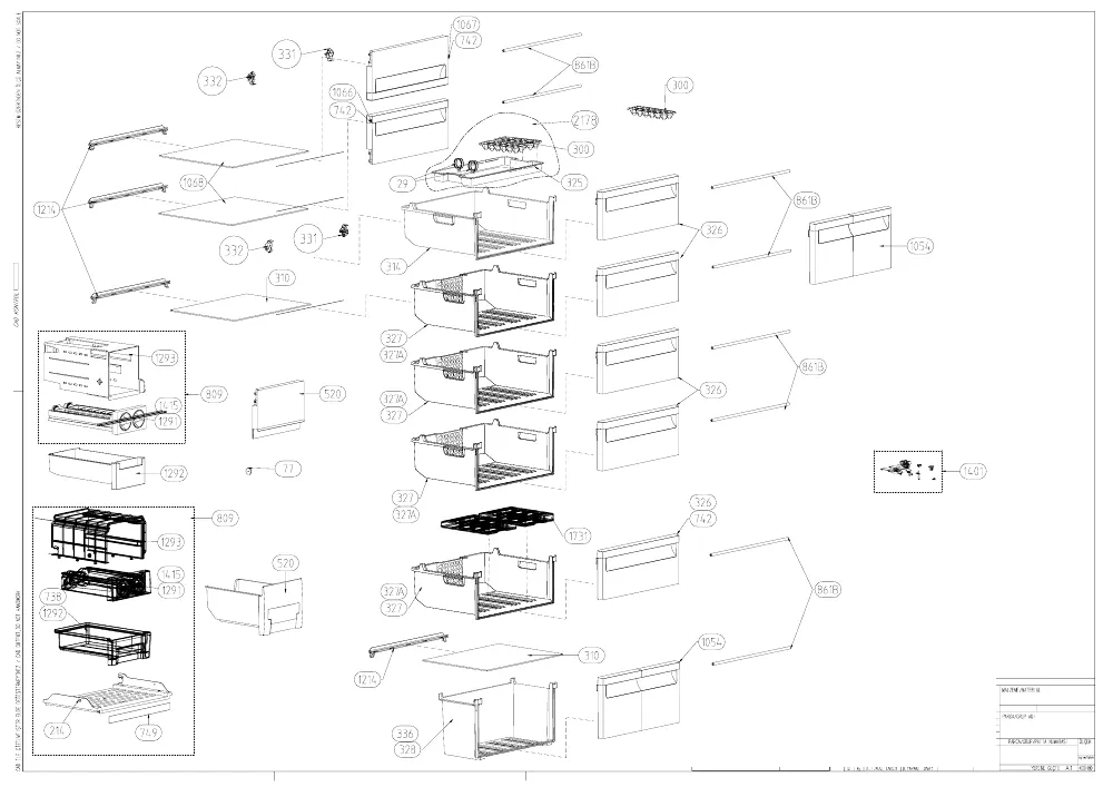 Vue éclatée BEKO FN131420X 7283647995