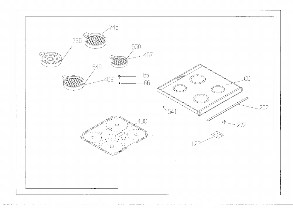 Vue éclatée BEKO CE58103 7713887614