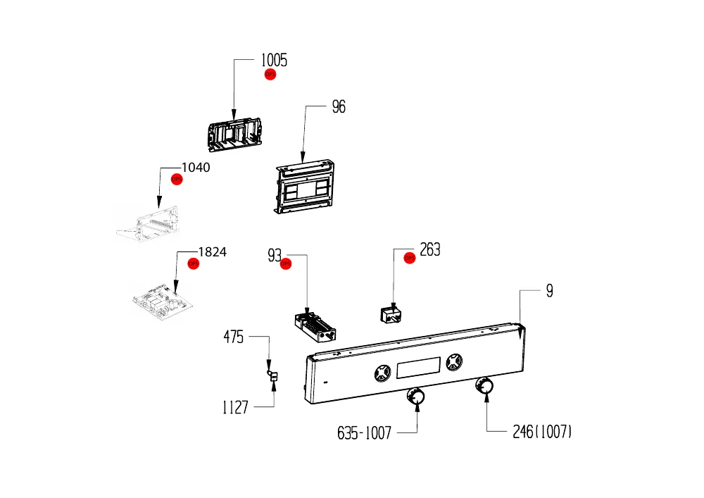 Vue éclatée BEKO FSE69303MWC 7717187652