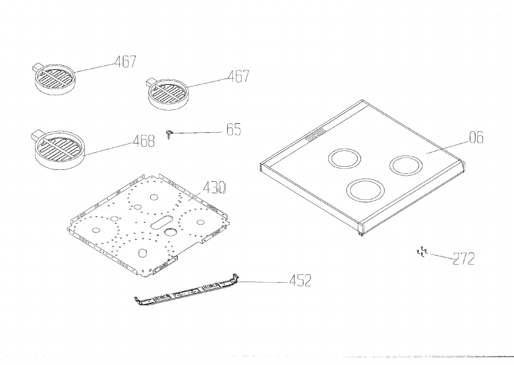 Vue éclatée BEKO CSS48100GA 7751288304