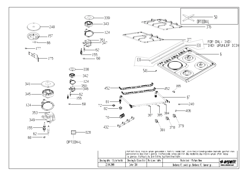 Vue éclatée BEKO CUM68I 7786187620