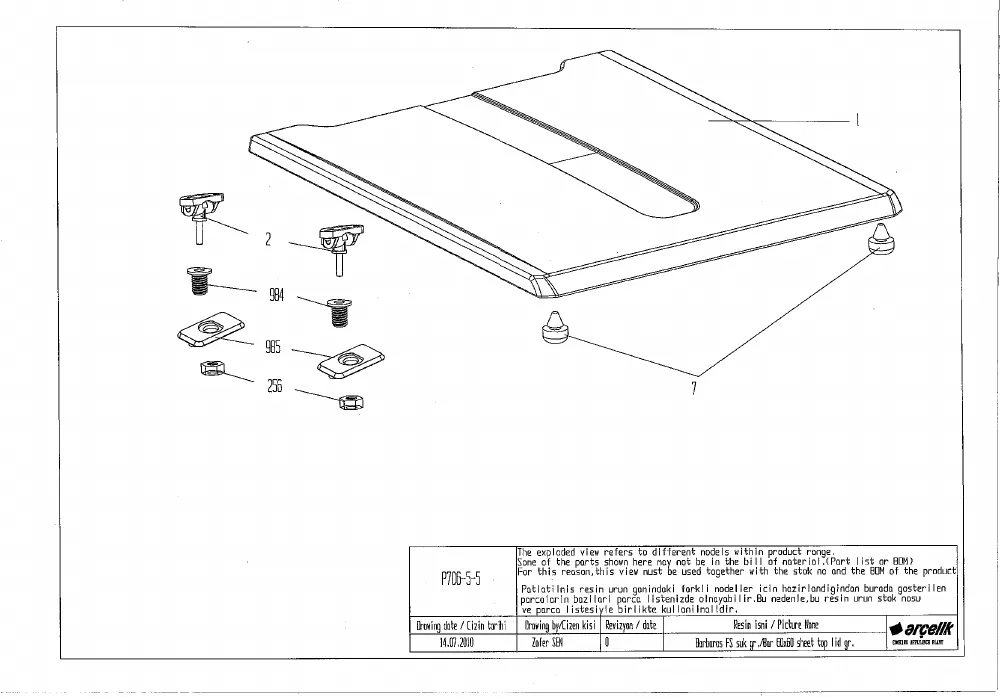 Vue éclatée BEKO CSE63520GW 7738987601