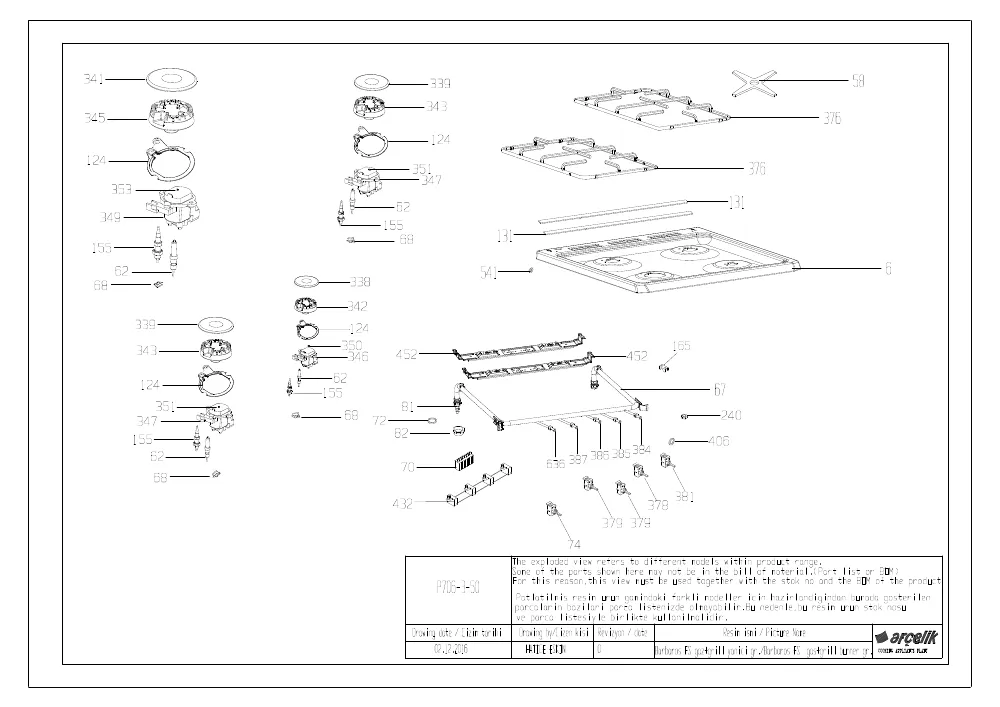 Vue éclatée BEKO FSR65120DACT 7738987650