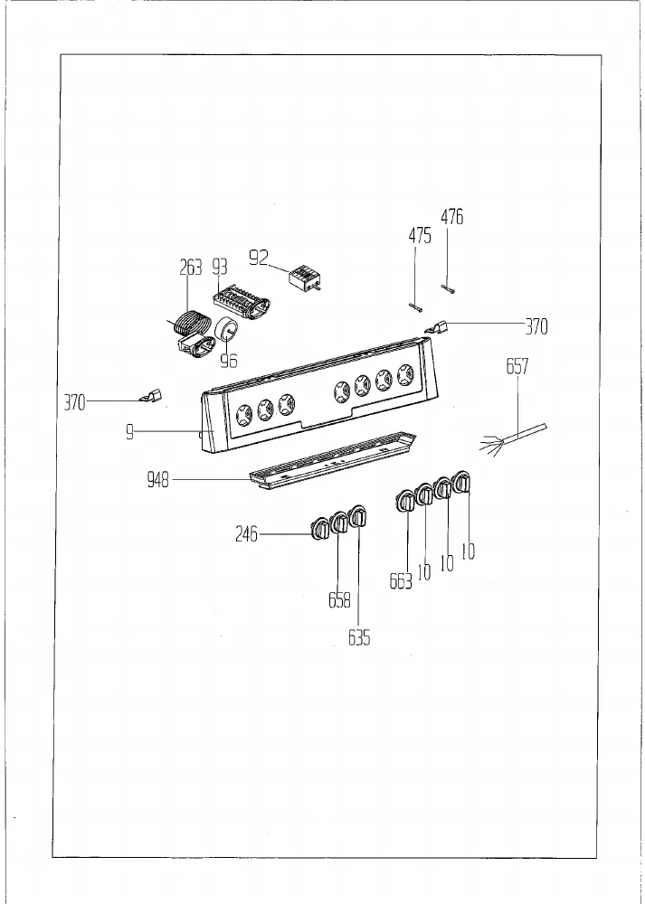 Vue éclatée BEKO CSS63110DW 7786187601