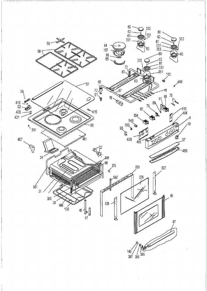 Vue éclatée BEKO BFD5631MR 6648873000
