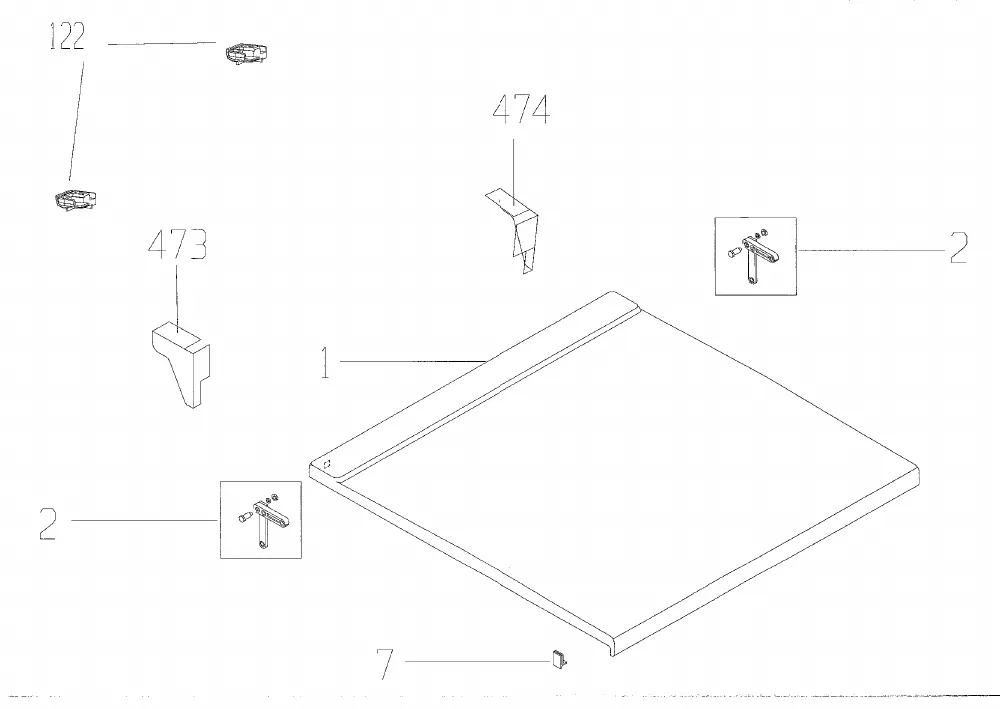 Vue éclatée BEKO CG41006P 7753287602