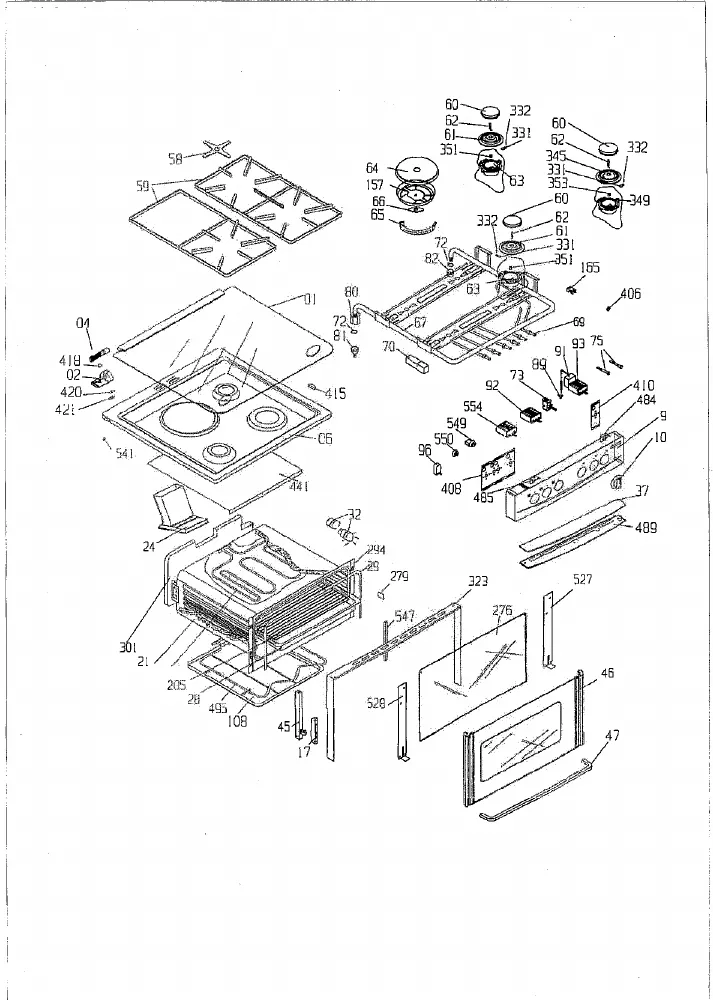 Vue éclatée BEKO BFD5631M 6641476000