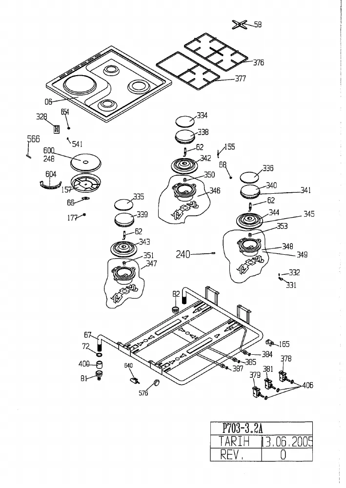 Vue éclatée BEKO CS62010 7752987612
