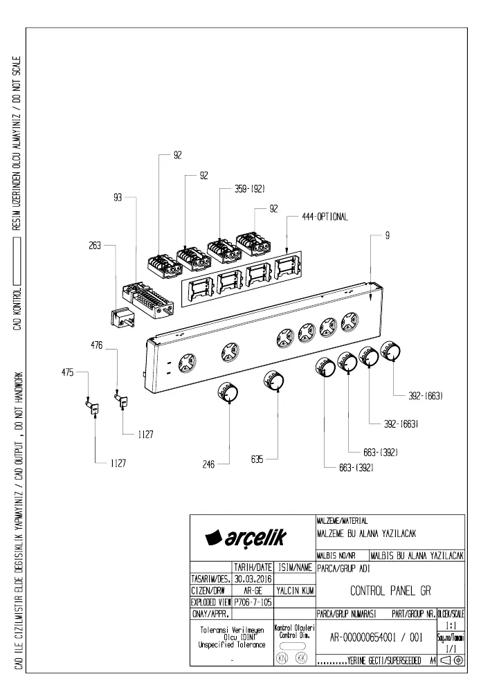 Vue éclatée BEKO CUV60B 7738987623