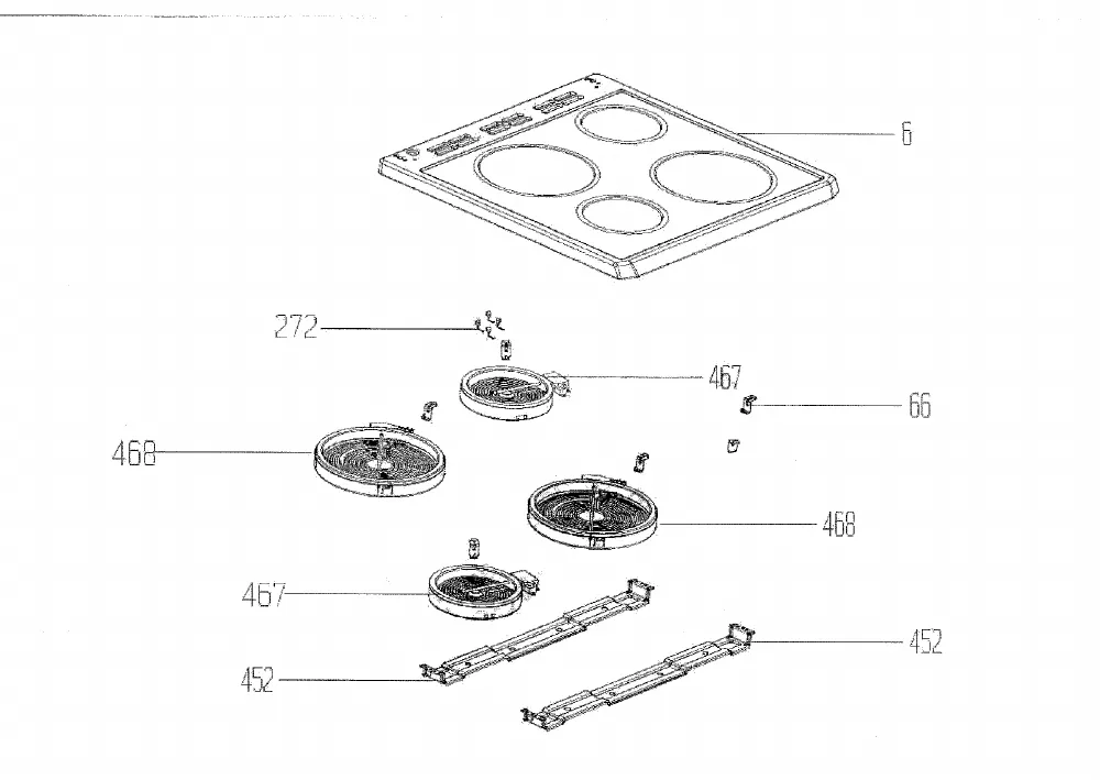 Vue éclatée BEKO CSE57W 7787187612