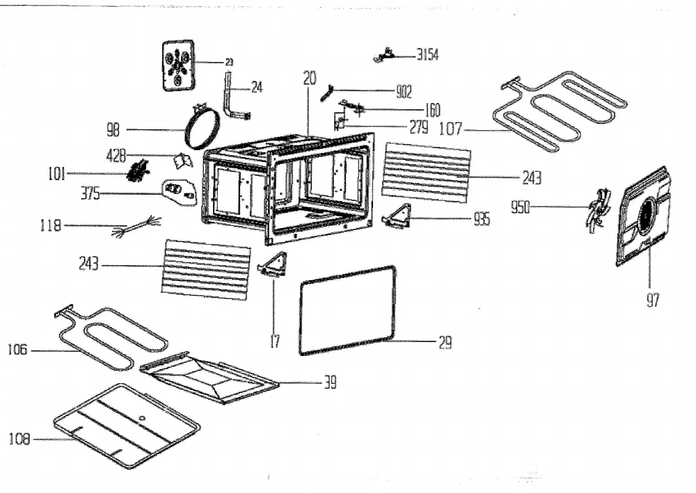 Vue éclatée BEKO GM15121DX 7757587603