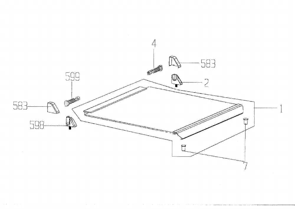 Vue éclatée BEKO CDF63111DA 7717187604