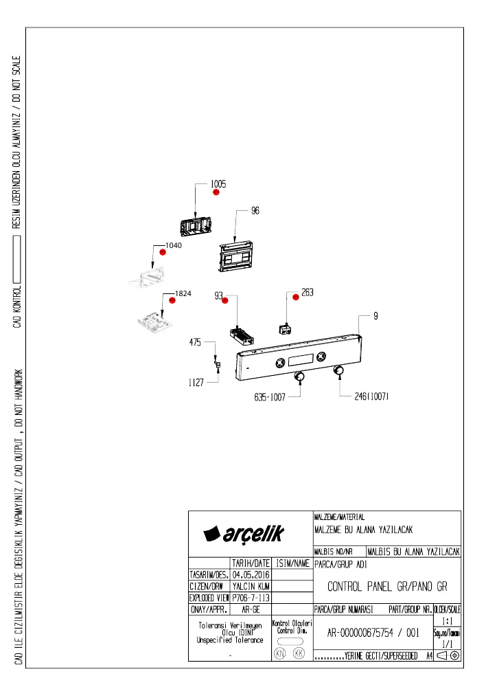 Vue éclatée BEKO FSE69GW 7786187621
